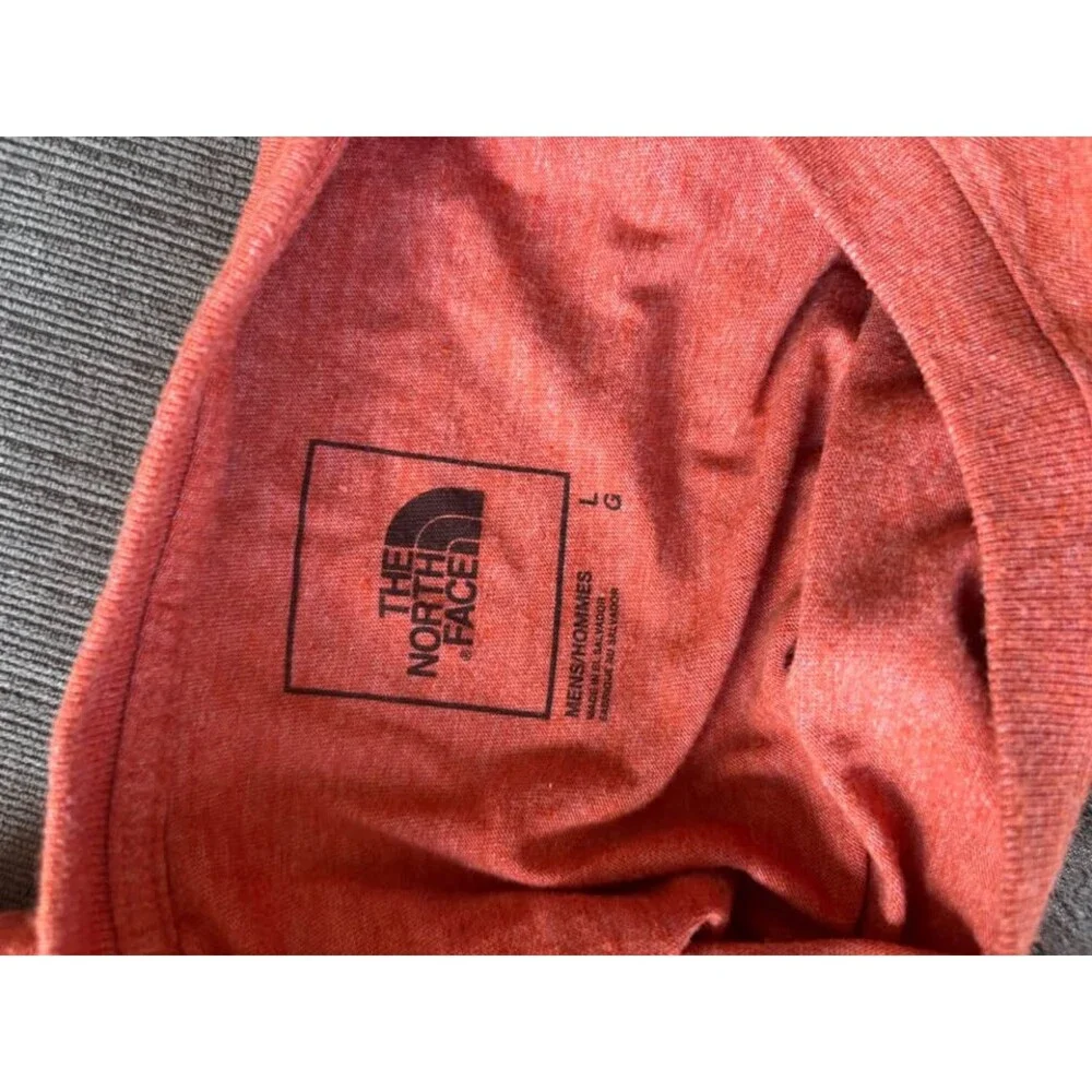 The North Face Men's L Orange Grizzly Bear Half Dome Graphic T-Shirt